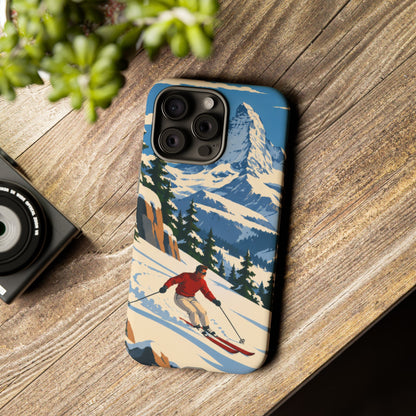 Swiss Skiing — Downhill Arc iPhone Tough Case