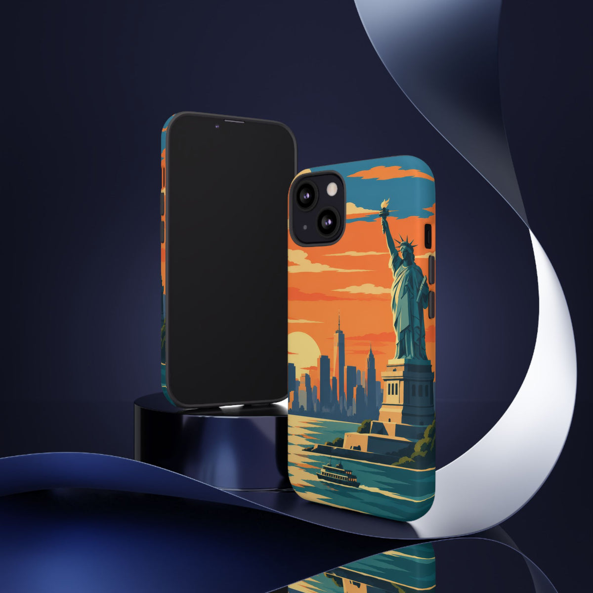 New York City — Harbor Liberty iPhone Tough Case