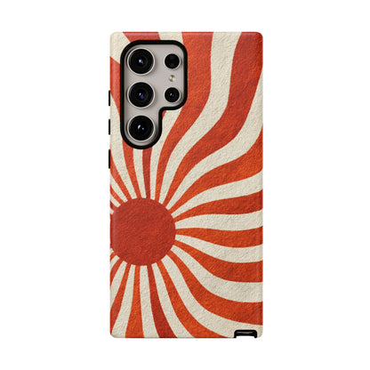 Terracotta Sunburst Samsung Galaxy Tough Phone Case