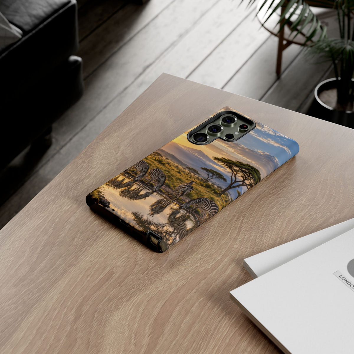 Zebra Water Mirror Samsung Galaxy Tough Case | zebra safari