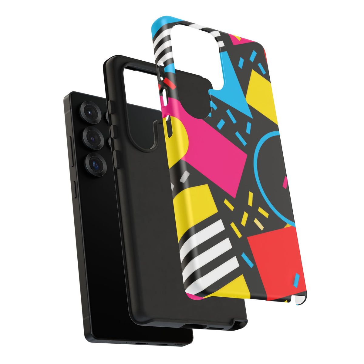 Midnight Confetti Samsung Galaxy Tough Case | Bright Abstract on Black