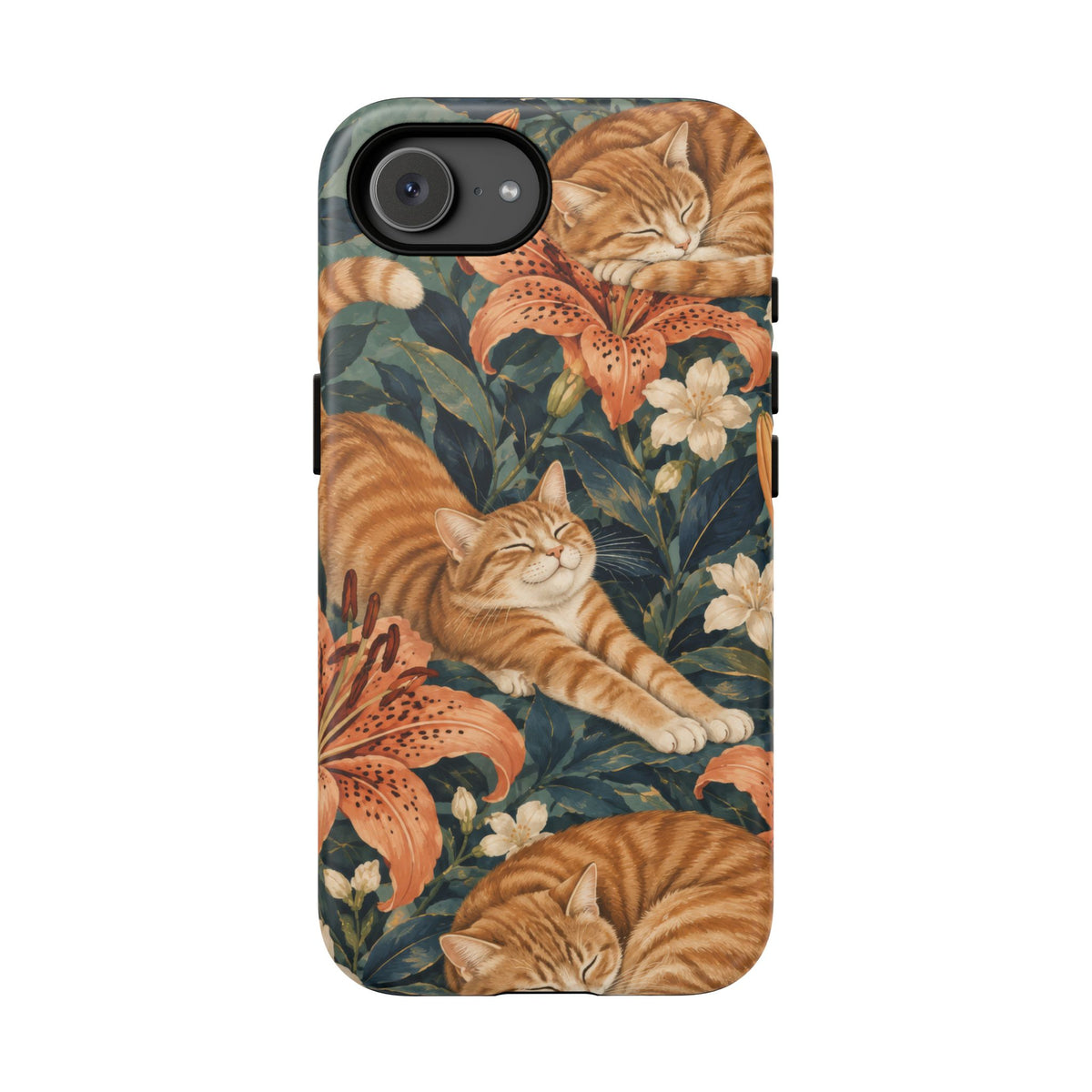 Tiger Lily Tabby iPhone Tough Case | tabby cats