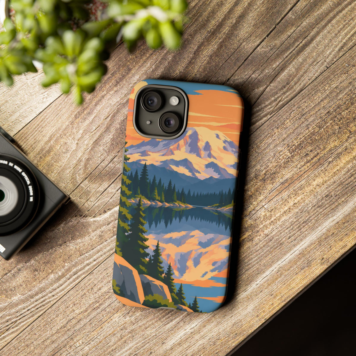 Mount Rainier — Mirror Dawn iPhone Tough Case
