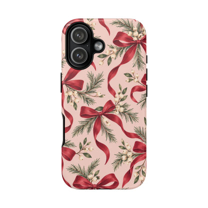 Ribbon Season iPhone Tough Case | christmas bows