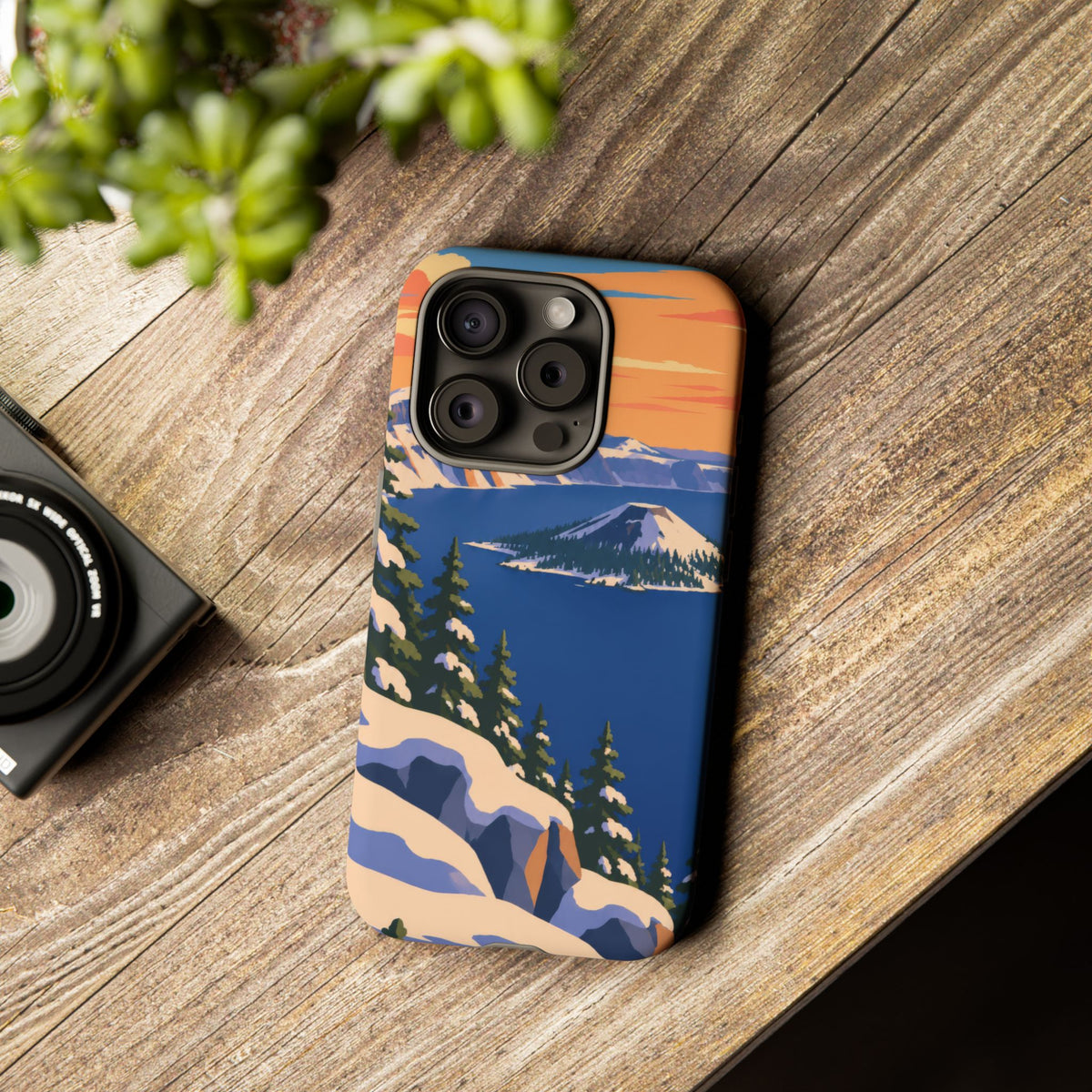 Crater Lake — Winter Caldera iPhone Tough Case