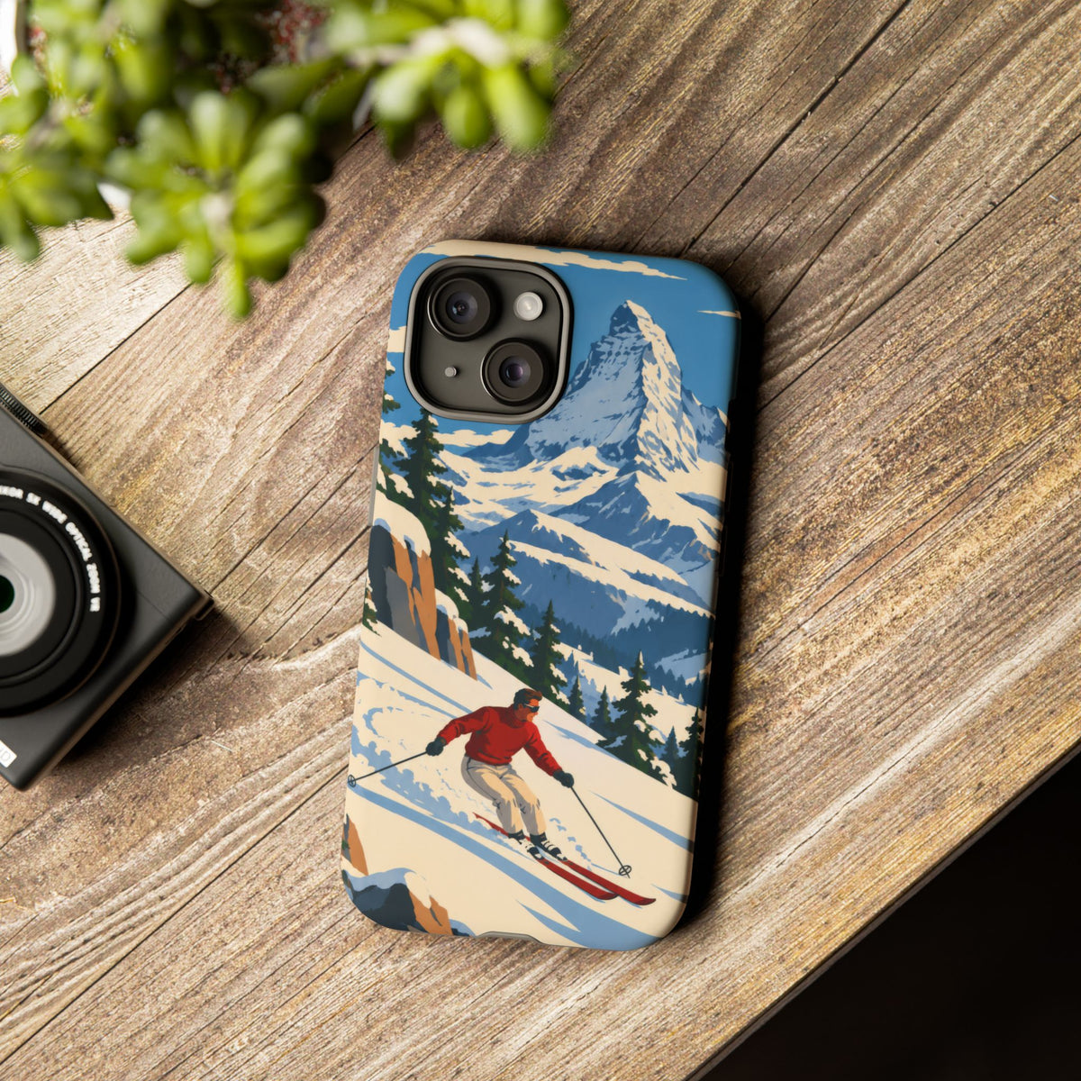 Swiss Skiing — Downhill Arc iPhone Tough Case