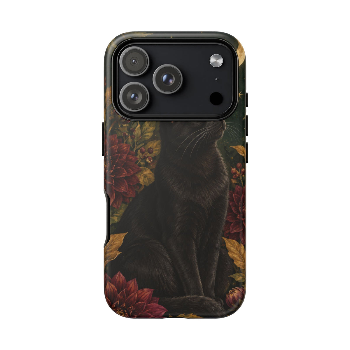 Midnight Familiar iPhone Tough Case | black cat