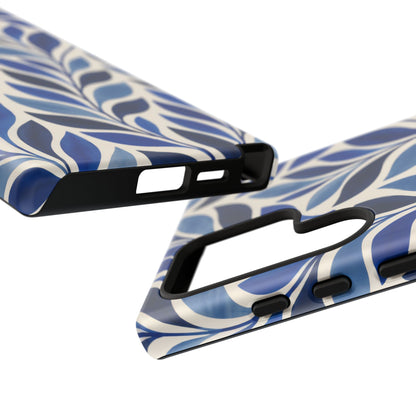 Cobalt Current Samsung Galaxy Tough Case | Cobalt Blue Leaf Pattern