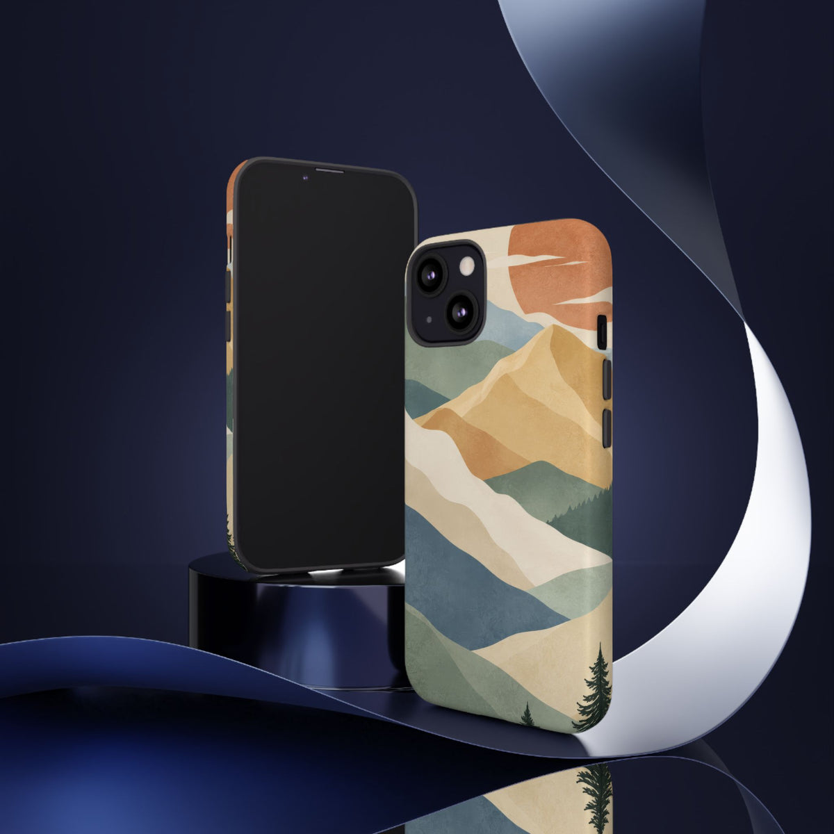 Sage Summit iPhone Tough Case | abstract mountains