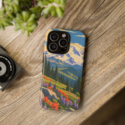 Mount Rainier — Meadow Radiance iPhone Tough Case