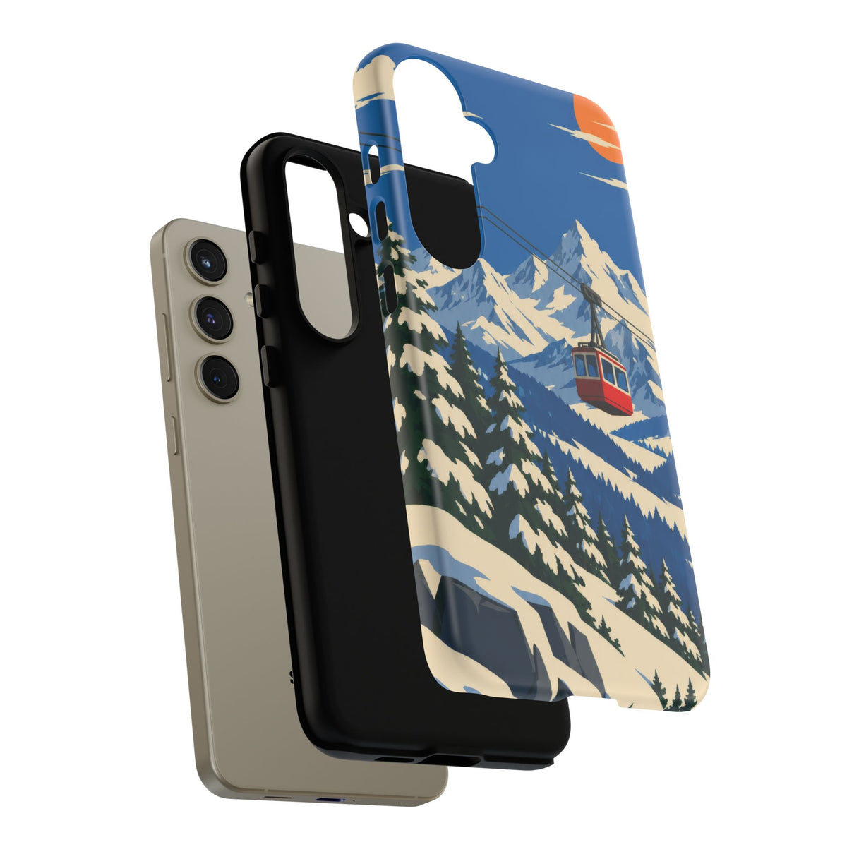 Swiss Skiing — Lift to the Sky Samsung Galaxy Tough Case