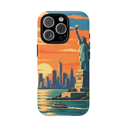 New York City — Harbor Liberty iPhone Tough Case