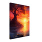 Canvas Wall Art - Solitary Sunset Serenade