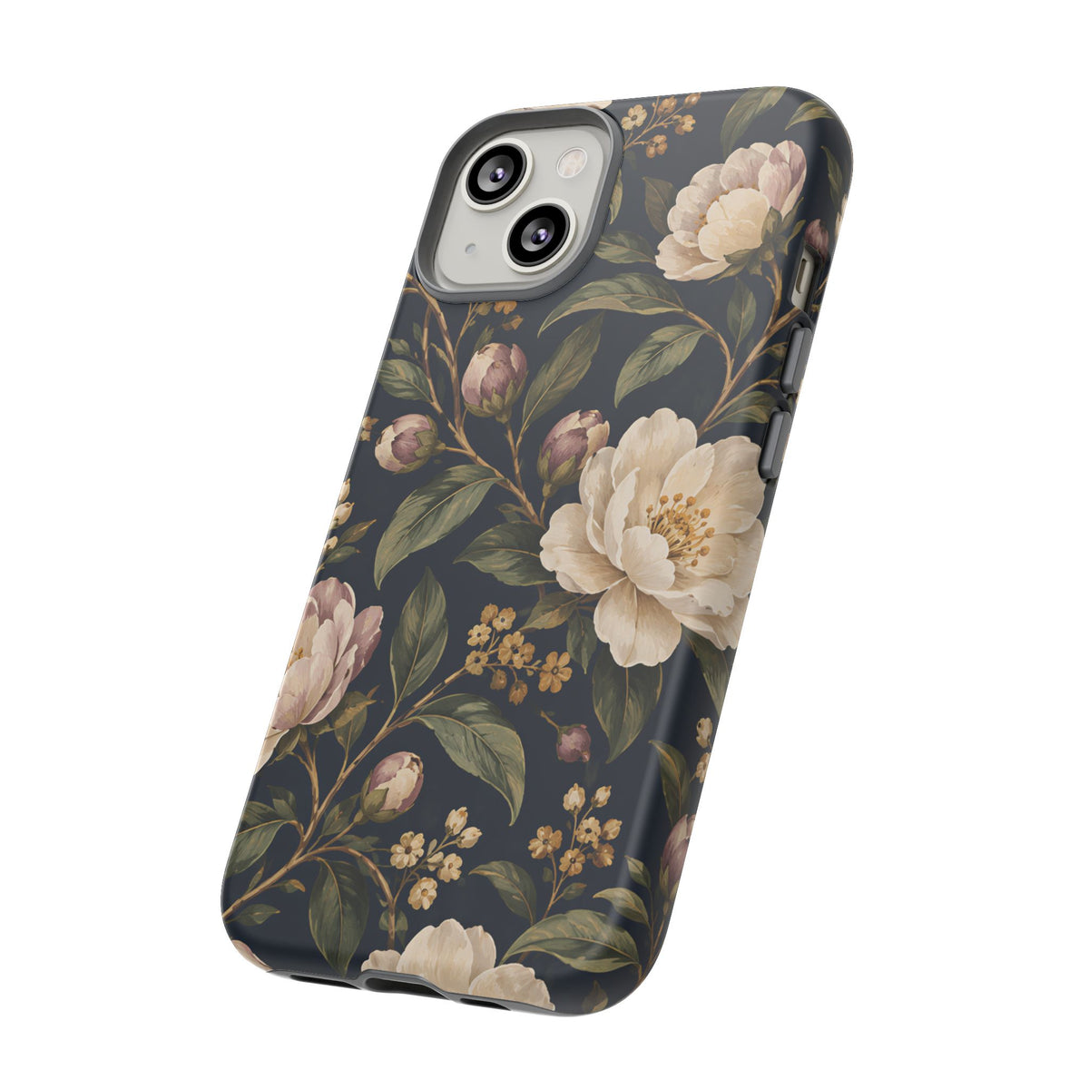 Dark Floral iPhone Tough Case | Midnight Camellia