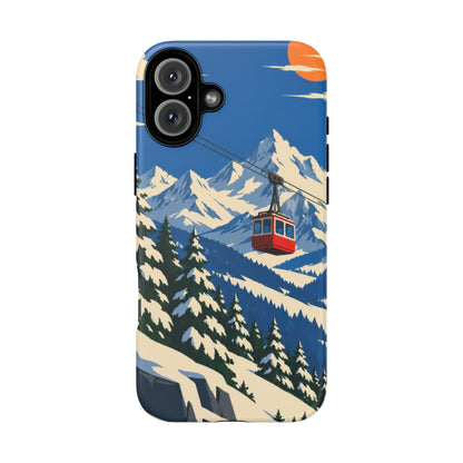 Swiss Skiing — Lift to the Sky iPhone Tough Case