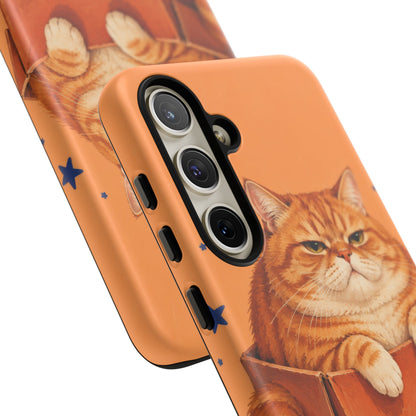 Orange Cat Energy Samsung Galaxy Tough Case