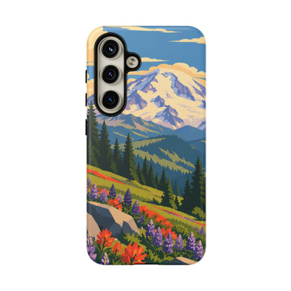 Mount Rainier — Meadow Radiance Samsung Galaxy Tough Case