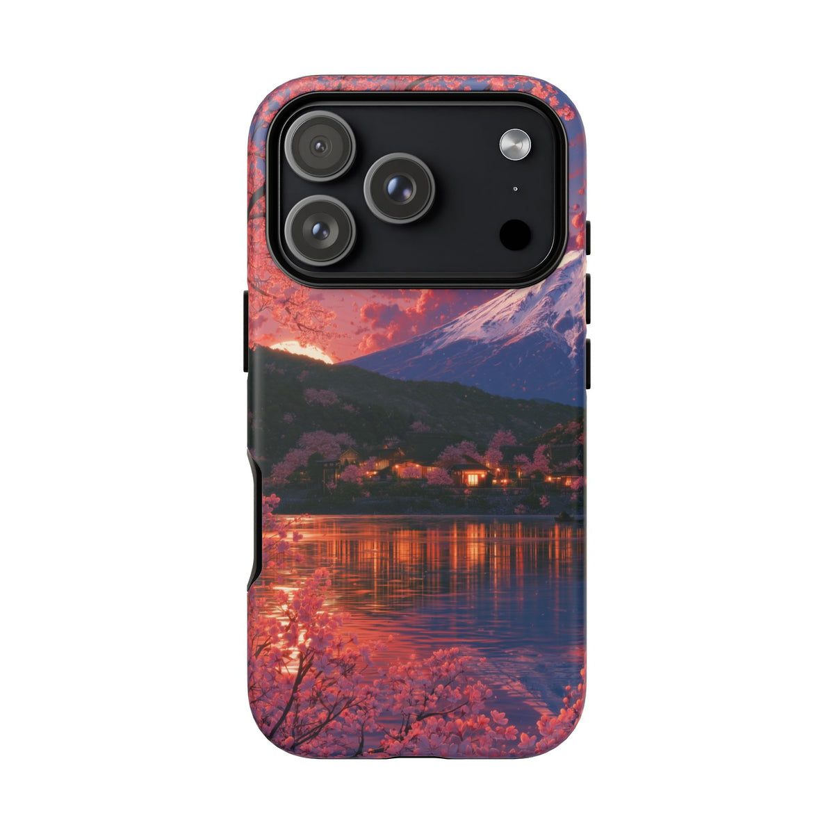 Sakura Lakeside Village iPhone Tough Phone Case