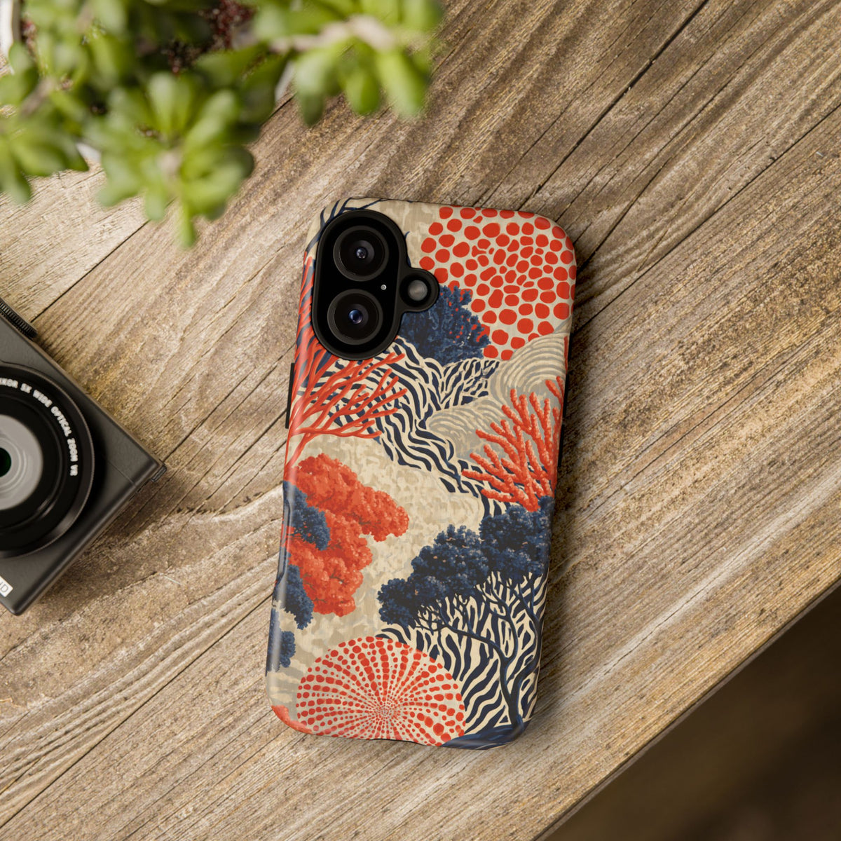 Coral Current iPhone Tough Phone Case