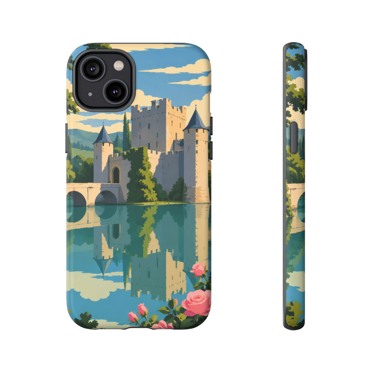 English Castle — Moat and Roses iPhone Tough Case