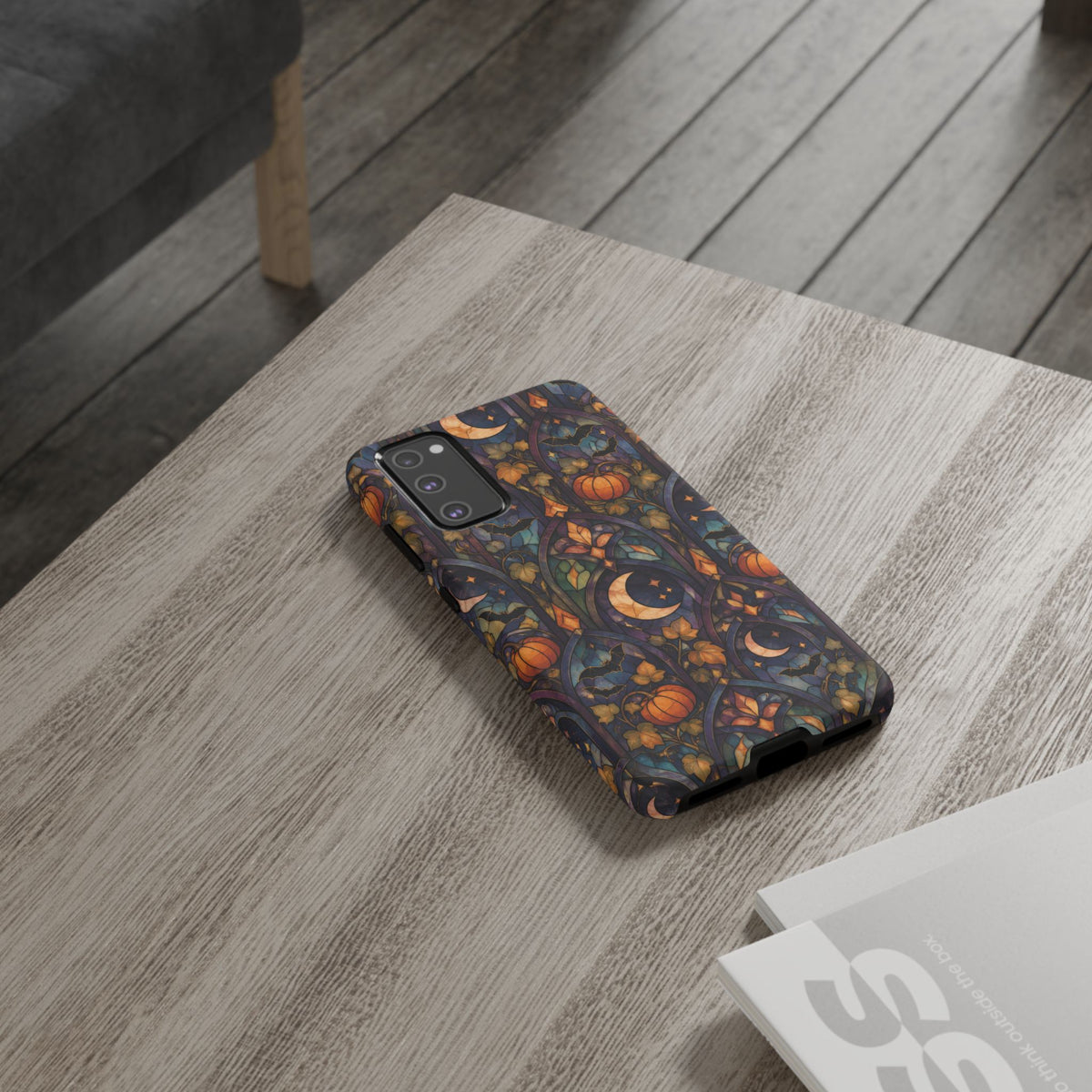 Amber Moon Window Samsung Galaxy Tough Case | celestial halloween