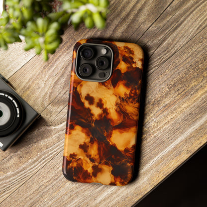 Amber Marble iPhone Tough Case | Amber Mosaic