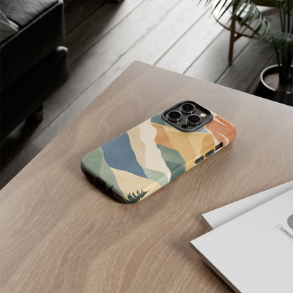 Sage Summit iPhone Tough Case | abstract mountains