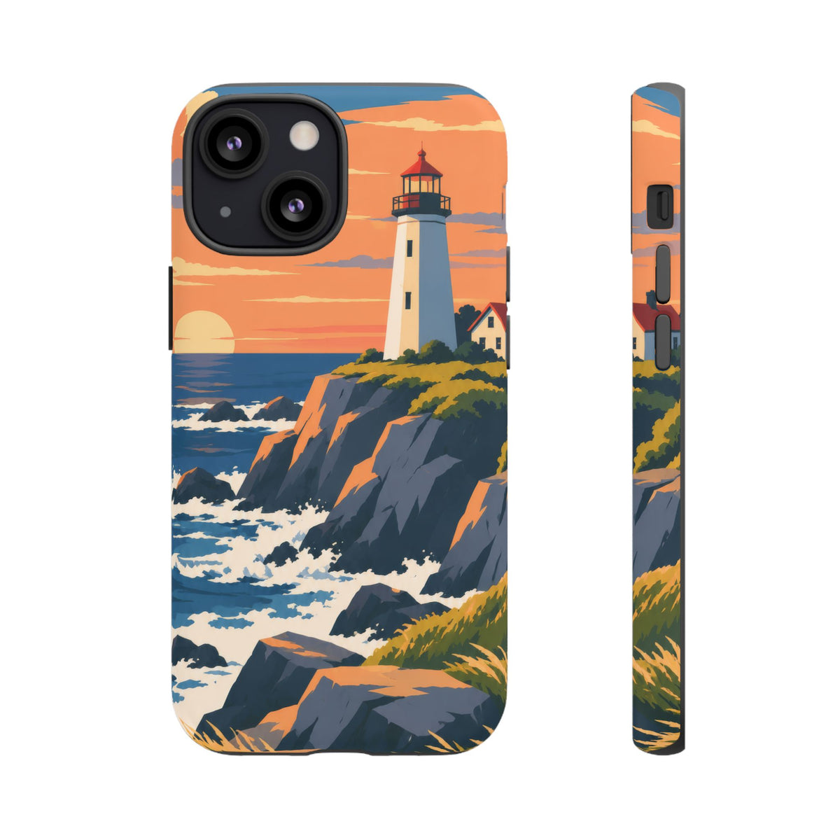 Lighthouse — Atlantic Beacon iPhone Tough Case