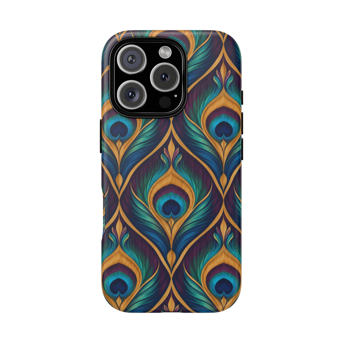Peacock Nocturne iPhone Tough Case | art deco