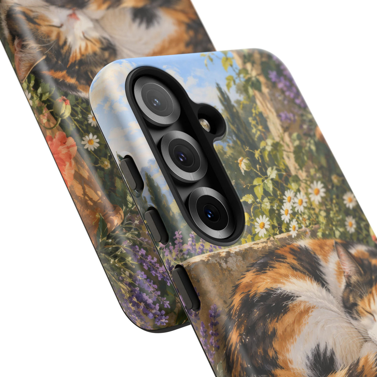 Garden Nap Samsung Galaxy Tough Case | calico cat