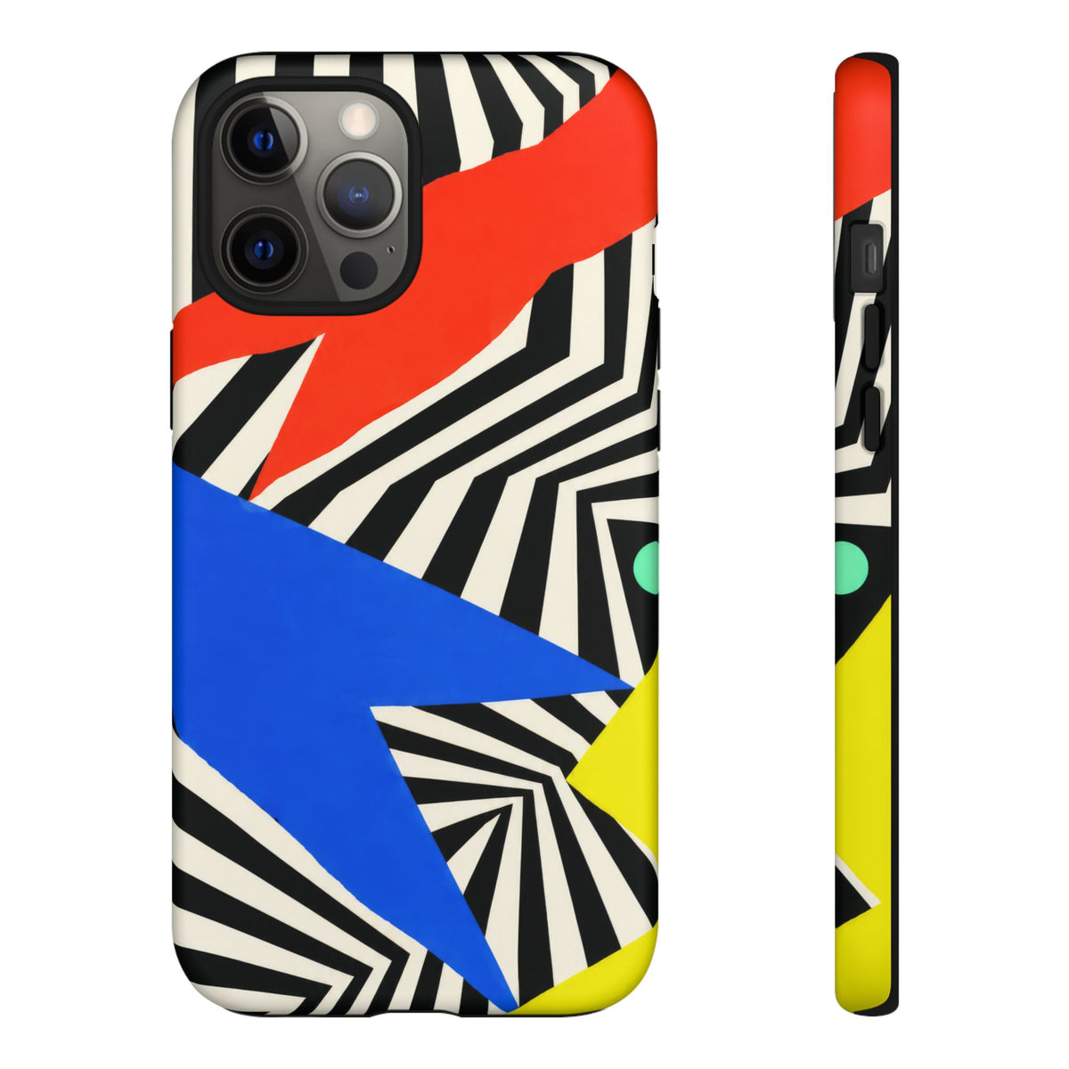 Broken Signal iPhone Tough Case | Optical Stripe Art