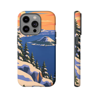 Crater Lake — Winter Caldera iPhone Tough Case