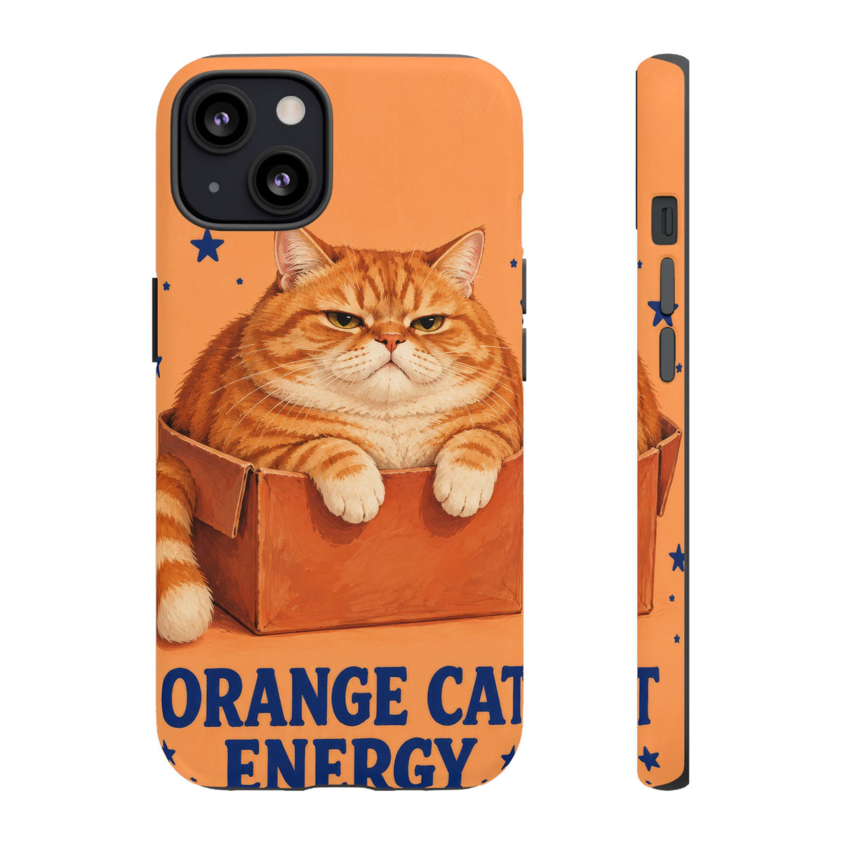 Orange Cat Energy iPhone Tough Case