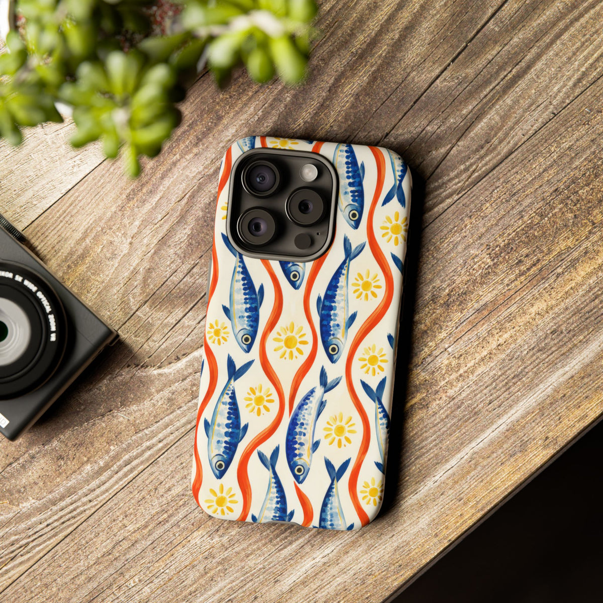 Sardine Social iPhone Tough Case | sardine print