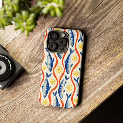 Sardine Social iPhone Tough Case | sardine print