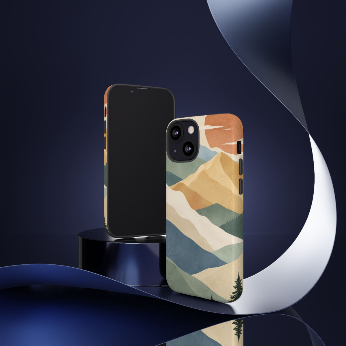 Sage Summit iPhone Tough Case | abstract mountains