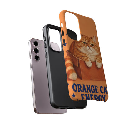 Orange Cat Energy Samsung Galaxy Tough Case