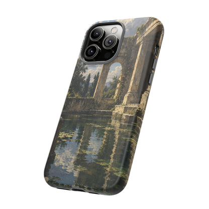 The Flooded Court iPhone Tough Case | Ancient Garden Landscape