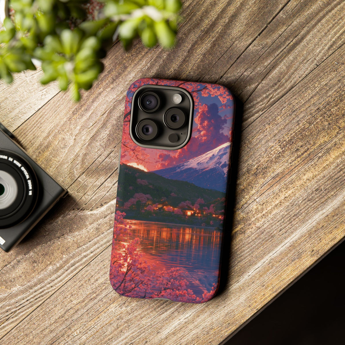 Sakura Lakeside Village iPhone Tough Phone Case