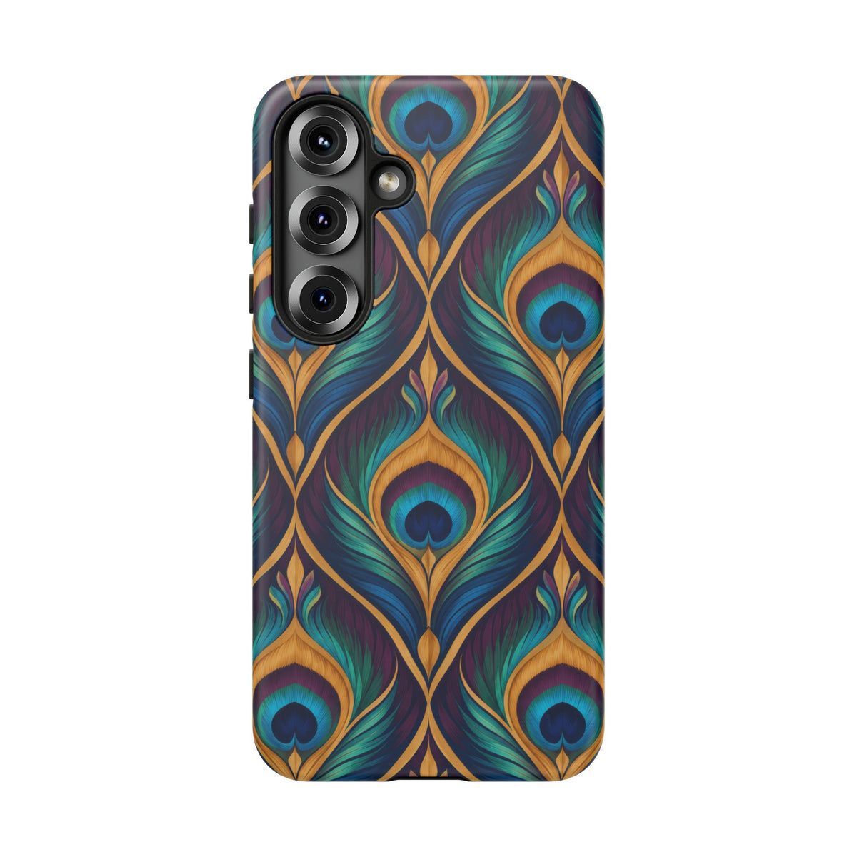 Peacock Nocturne Samsung Galaxy Tough Case | art deco