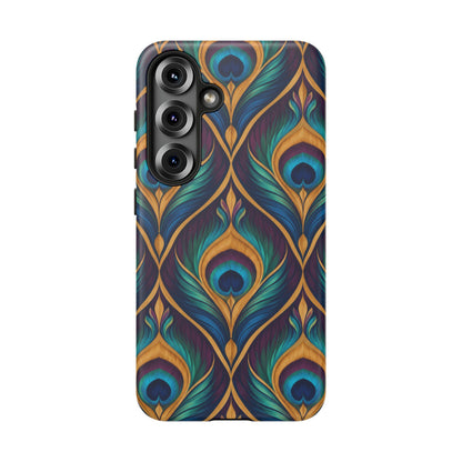 Peacock Nocturne Samsung Galaxy Tough Case | art deco