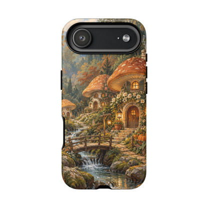Honeycap Village iPhone Tough Case | Mushroom Village
