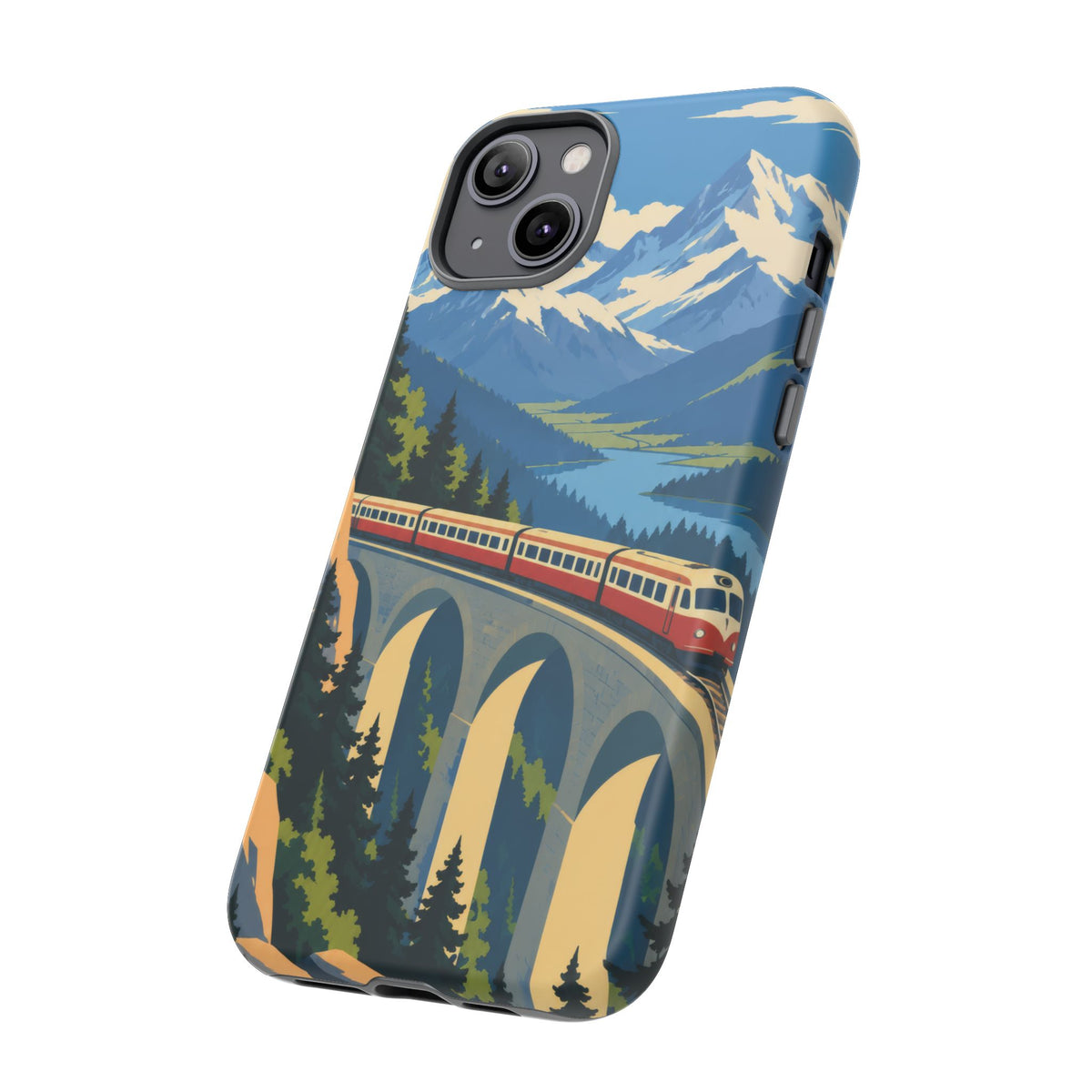 Travel by Train — Alpine Express iPhone Tough Case | train travel