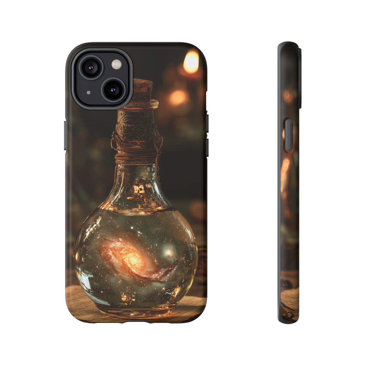 Bottled Cosmos iPhone Tough Case | Galaxy in an Antique Bottle
