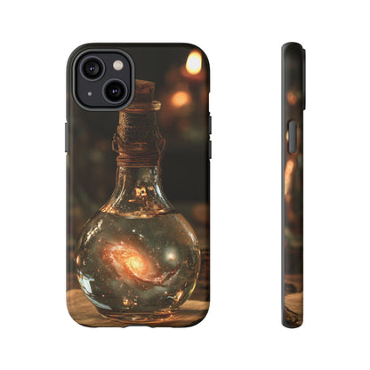 Bottled Cosmos iPhone Tough Case | Galaxy in an Antique Bottle