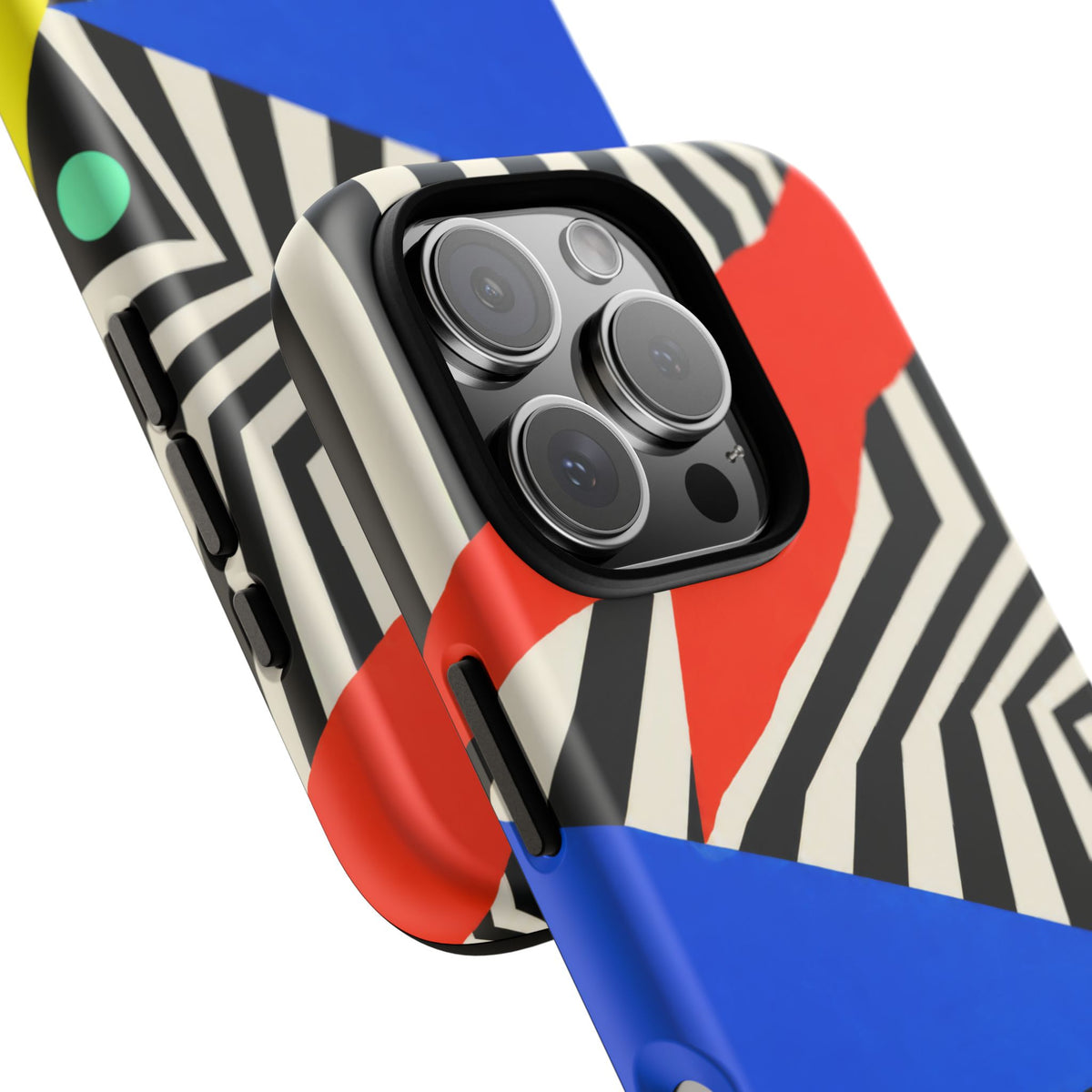 Broken Signal iPhone Tough Case | Optical Stripe Art