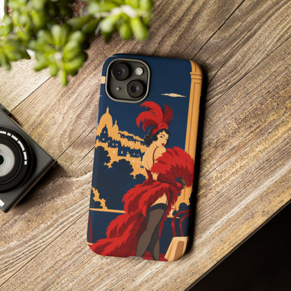 Moulin Rouge Dancer — Velvet Encore iPhone Tough Case | cabaret dancer