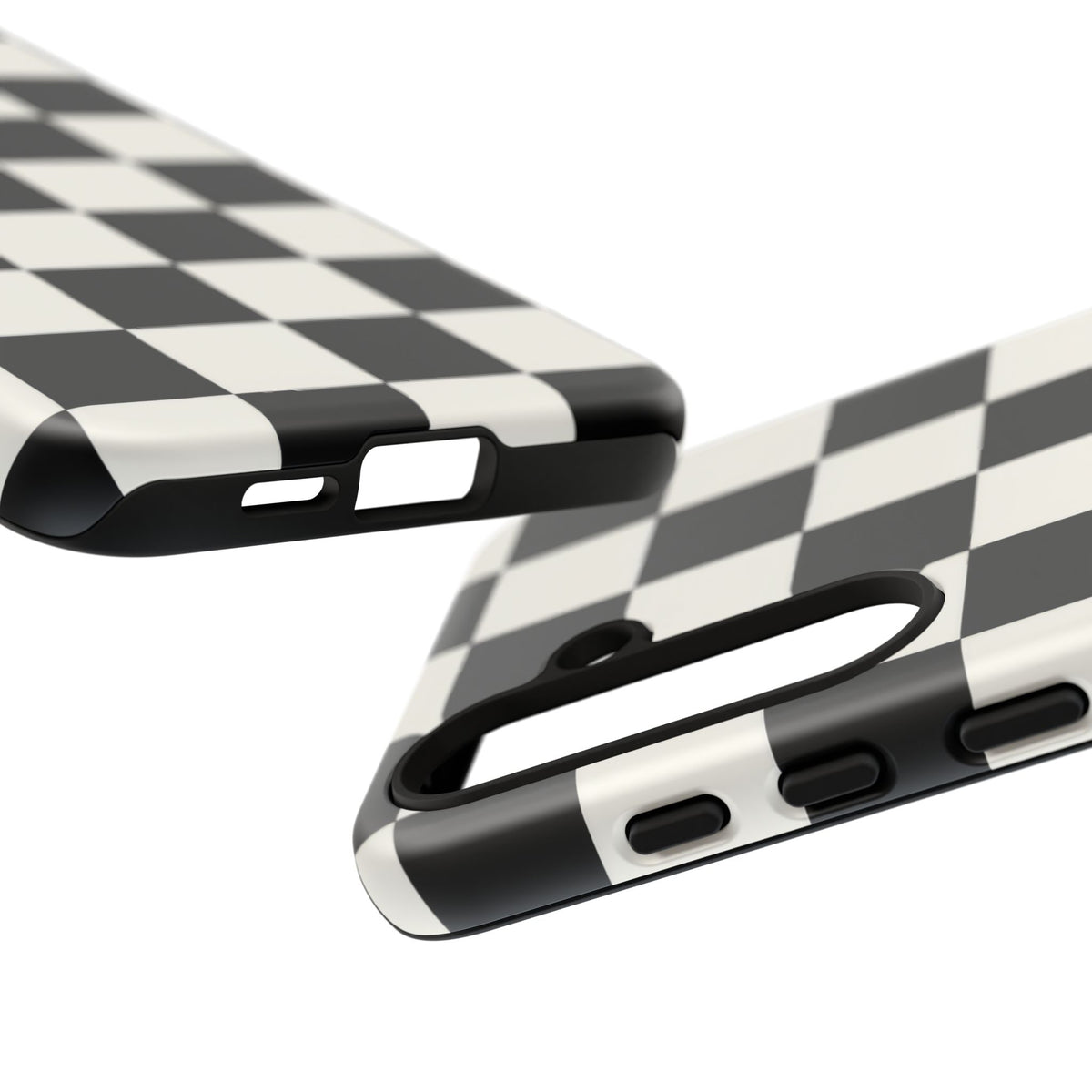 Classic Check Samsung Galaxy Tough Case | Black & White Checkerboard