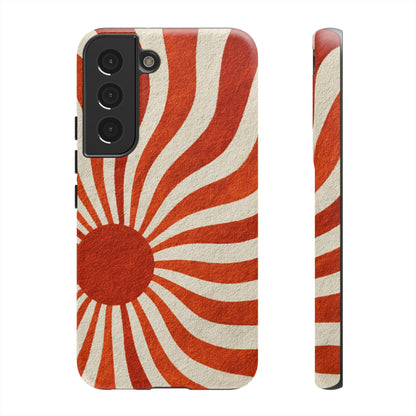 Terracotta Sunburst Samsung Galaxy Tough Phone Case