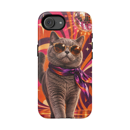 Disco Whiskers iPhone Tough Case | disco cat